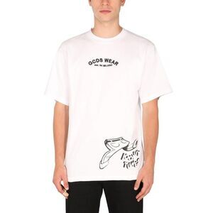 GCDS Wear Logo Looney Tunes Graphic T-Shirt Men WHITE T-Shirts